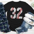 Distressed Baseball Number 32 Jersey Uniform Player Fan Youth Long Sleeve Tee Distressed Baseball Number 32 Jersey Uniform Player Fan Youth Long Sleeve Tee