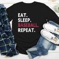 Eat Sleep Baseball Repeat Baseball Player Youth Long Sleeve Tee