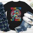 First Day Back To School 1st Grade Boys Football Dinosaur Youth Long Sleeve Tee