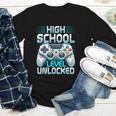 First Day Of High School Level Unlocked Back To School Gamer Youth Long Sleeve Tee First Day Of High School Level Unlocked Back To School Gamer Youth Long Sleeve Tee