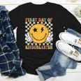 First Day Of Kindergarten Retro Back To School Girls Kids Youth Long Sleeve Tee First Day Of Kindergarten Retro Back To School Girls Kids Youth Long Sleeve Tee