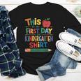 This Is My First Day Of Kindergarten Shirt Back To School Youth Long Sleeve Tee