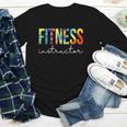 Fitness Instructor Tie Dye Back To School For Women For Work Youth Long Sleeve Tee Fitness Instructor Tie Dye Back To School For Women For Work Youth Long Sleeve Tee