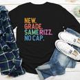 Gen Z Back To School New Grade Same Rizz No Cap Youth Long Sleeve Tee
