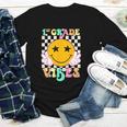 Girls 1st Grade Vibes Smile Face Back To School 1st Grade Youth Long Sleeve Tee