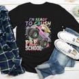 Girls Monster Trucks Ready To Crush Preschool Back To School Youth Long Sleeve Tee Girls Monster Trucks Ready To Crush Preschool Back To School Youth Long Sleeve Tee