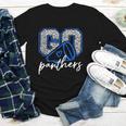 Go Cheer Panthers School Sports Name Spirit Back To School Youth Long Sleeve Tee
