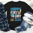 Happy First Day Of 4th Grade Student Back To School Youth Long Sleeve Tee Happy First Day Of 4th Grade Student Back To School Youth Long Sleeve Tee