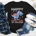 Happy First Day Of CollegeRex Dinosaur Back To School Youth Long Sleeve Tee Happy First Day Of CollegeRex Dinosaur Back To School Youth Long Sleeve Tee
