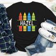 Hazel Crayon Back To School Kids Youth Long Sleeve Tee Hazel Crayon Back To School Kids Youth Long Sleeve Tee