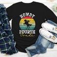Howdy 4th Grade Cowboy Western Back To School Fourth Grade Youth Long Sleeve Tee Howdy 4th Grade Cowboy Western Back To School Fourth Grade Youth Long Sleeve Tee