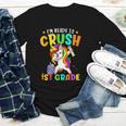 I'm Ready To Crush 1st Grade Dabbing Unicorn Back To School Youth Long Sleeve Tee I'm Ready To Crush 1st Grade Dabbing Unicorn Back To School Youth Long Sleeve Tee