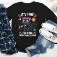 It's Fine I'm Fine Everything Is Fine Cat Back To School Youth Long Sleeve Tee It's Fine I'm Fine Everything Is Fine Cat Back To School Youth Long Sleeve Tee