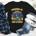 Kids 4k Boys Back To School Shirt Monster Truck Crushing 4k Youth Long Sleeve Tee