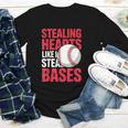 Kids Stealing Hearts Like I Steal Bases Cute Baseball Boys Youth Long Sleeve Tee Kids Stealing Hearts Like I Steal Bases Cute Baseball Boys Youth Long Sleeve Tee