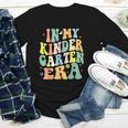 Kindergarten Era Happy Back To School Groovy Kids Boys Girls Youth Long Sleeve Tee