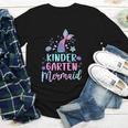 Kindergarten Mermaid Back To School Girls First Day Kinder Youth Long Sleeve Tee