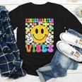 Kindergarten Vibes Smile Face Back To School Kinder Girl Kid Youth Long Sleeve Tee