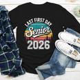 My Last First Day Senior 2026 Vintage Back To School Youth Long Sleeve Tee