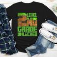 Level 2nd Grade Unlocked Game Pixel Kids Boy Back To School Youth Long Sleeve Tee