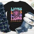 Lion Mascot Back To School Spirit Sports Men Women Groovy Youth Long Sleeve Tee Lion Mascot Back To School Spirit Sports Men Women Groovy Youth Long Sleeve Tee