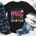 Little Miss Kindergarten First Day Back To School Girls Cute Youth Long Sleeve Tee Little Miss Kindergarten First Day Back To School Girls Cute Youth Long Sleeve Tee