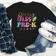 Little Miss Pre-K Preschool First Day Back To School Girls Youth Long Sleeve Tee Little Miss Pre-K Preschool First Day Back To School Girls Youth Long Sleeve Tee