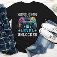 Middle School Level Unlocked Gamer First Day Back To School Youth Long Sleeve Tee Middle School Level Unlocked Gamer First Day Back To School Youth Long Sleeve Tee