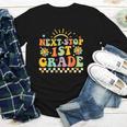 Next Stop 1st Grade Groovy Retro First Grade Back To School Youth Long Sleeve Tee Next Stop 1st Grade Groovy Retro First Grade Back To School Youth Long Sleeve Tee