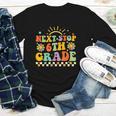 Next Stop 6th Grade Groovy Retro Sixth Grade Back To School Youth Long Sleeve Tee