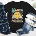 Peace Love Preschool Smile Face Back To School PRESCHOOL Youth Long Sleeve Tee
