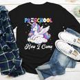 Preschool Here I Come Unicorn Back To School Girl Student Youth Long Sleeve Tee Preschool Here I Come Unicorn Back To School Girl Student Youth Long Sleeve Tee