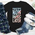 Procrastinate Now Panic Later Back To School Youth Long Sleeve Tee Procrastinate Now Panic Later Back To School Youth Long Sleeve Tee