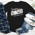 Proud Senior Grandma Class Of 2026 Baseball Graduate Leopard Youth Long Sleeve Tee