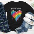 Rainbow Pencil Heart Back To School Creative Youth Long Sleeve Tee Rainbow Pencil Heart Back To School Creative Youth Long Sleeve Tee