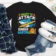 Ready To Attack Kindergarten Shark Back To School Kids Youth Long Sleeve Tee Ready To Attack Kindergarten Shark Back To School Kids Youth Long Sleeve Tee