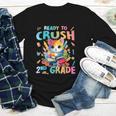 Ready To Crush 2nd Grade Back To School 2nd Grade Cat Kitten Youth Long Sleeve Tee Ready To Crush 2nd Grade Back To School 2nd Grade Cat Kitten Youth Long Sleeve Tee