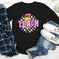 Retro Checkered Teach Pencil Lightning Back To School Youth Long Sleeve Tee Retro Checkered Teach Pencil Lightning Back To School Youth Long Sleeve Tee