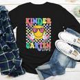 Retro Groovy Kinder Garten Vibes Smile Team Back To School Youth Long Sleeve Tee Retro Groovy Kinder Garten Vibes Smile Team Back To School Youth Long Sleeve Tee