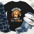 Roaring Into First Grade Lion 1st Grade Back To School Youth Long Sleeve Tee