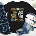 Roaring Into Preschool First Day Back To School Students Youth Long Sleeve Tee Roaring Into Preschool First Day Back To School Students Youth Long Sleeve Tee