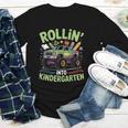 Rollin Into Kindergarten Monster Truck Back To School Youth Long Sleeve Tee Rollin Into Kindergarten Monster Truck Back To School Youth Long Sleeve Tee