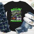 Rollin' Into Preschool Monster Truck Back To School Boys Youth Long Sleeve Tee Rollin' Into Preschool Monster Truck Back To School Boys Youth Long Sleeve Tee