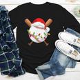 Santa Sports For Men Boys Christmas Baseball Player Youth Long Sleeve Tee