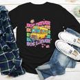 School Bus Driver Groovy Retro Back To School Youth Long Sleeve Tee