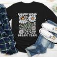 Second Grade Dream Team Back To School Boho Flower 2nd Grade Youth Long Sleeve Tee