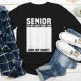 Senior 2026 Last First Day Senior Back To School Sign My Youth Long Sleeve Tee