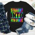 Straight Into 4th Grade Fourth Grade Back To School Youth Long Sleeve Tee Straight Into 4th Grade Fourth Grade Back To School Youth Long Sleeve Tee