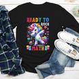 Student Back To School Math Squad Kids Girls Smarter Unicorn Youth Long Sleeve Tee