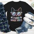 Third 3rd Grade Vibes Back To School Cute Cat Cute For Girls Youth Long Sleeve Tee Third 3rd Grade Vibes Back To School Cute Cat Cute For Girls Youth Long Sleeve Tee